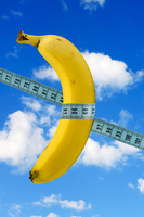 banana with tape measure