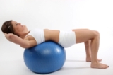 exercise ball crunch ab exercise