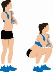 dumbbell-squat