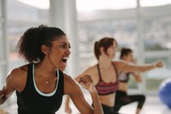 woman working out