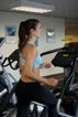 woman on treadmill