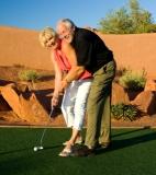 seniors golfing