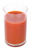 glass of tomato juice